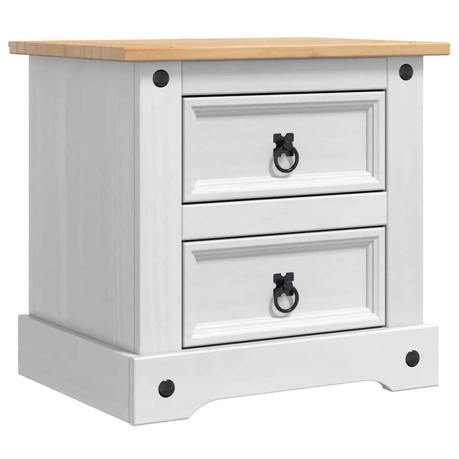 Nachtkastje Met Lade 53 X 39 X 47 Cm Massief Grenenhout
