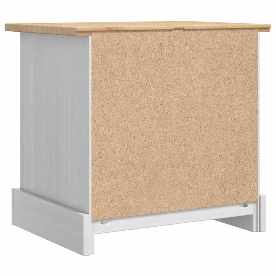 Nachtkastje Met Lade 53 X 39 X 47 Cm Massief Grenenhout