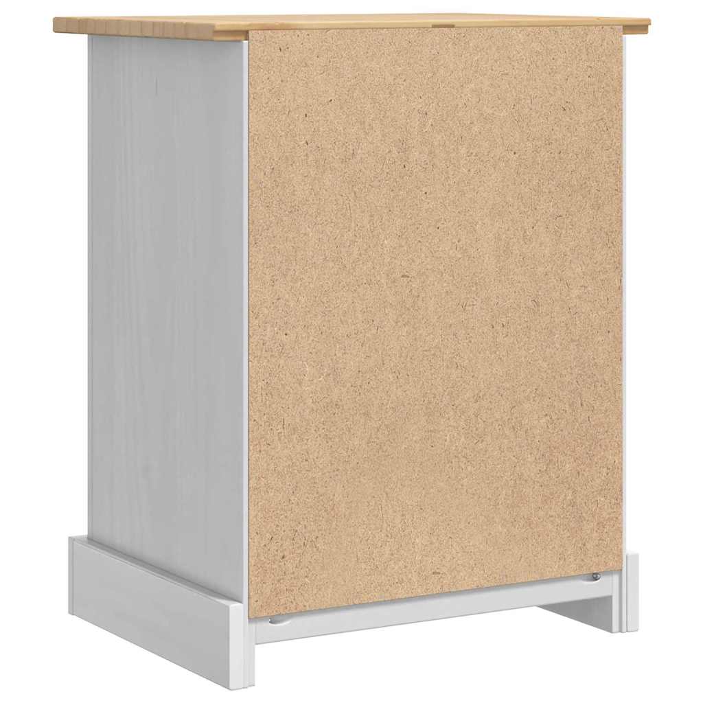 Nachtkastje Met Lade 53 X 39 X 66 Cm Massief Grenenhout