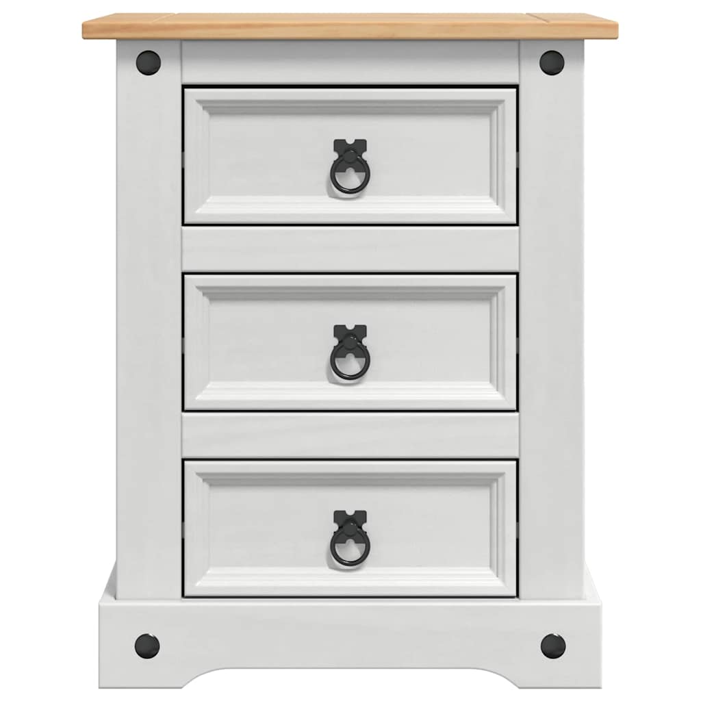 Nachtkastje Met Lade 53 X 39 X 66 Cm Massief Grenenhout