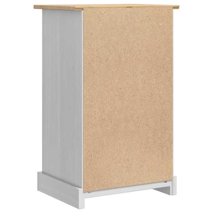 Nachtkastje Met Lade 53 X 39 X 84 Cm Massief Grenenhout