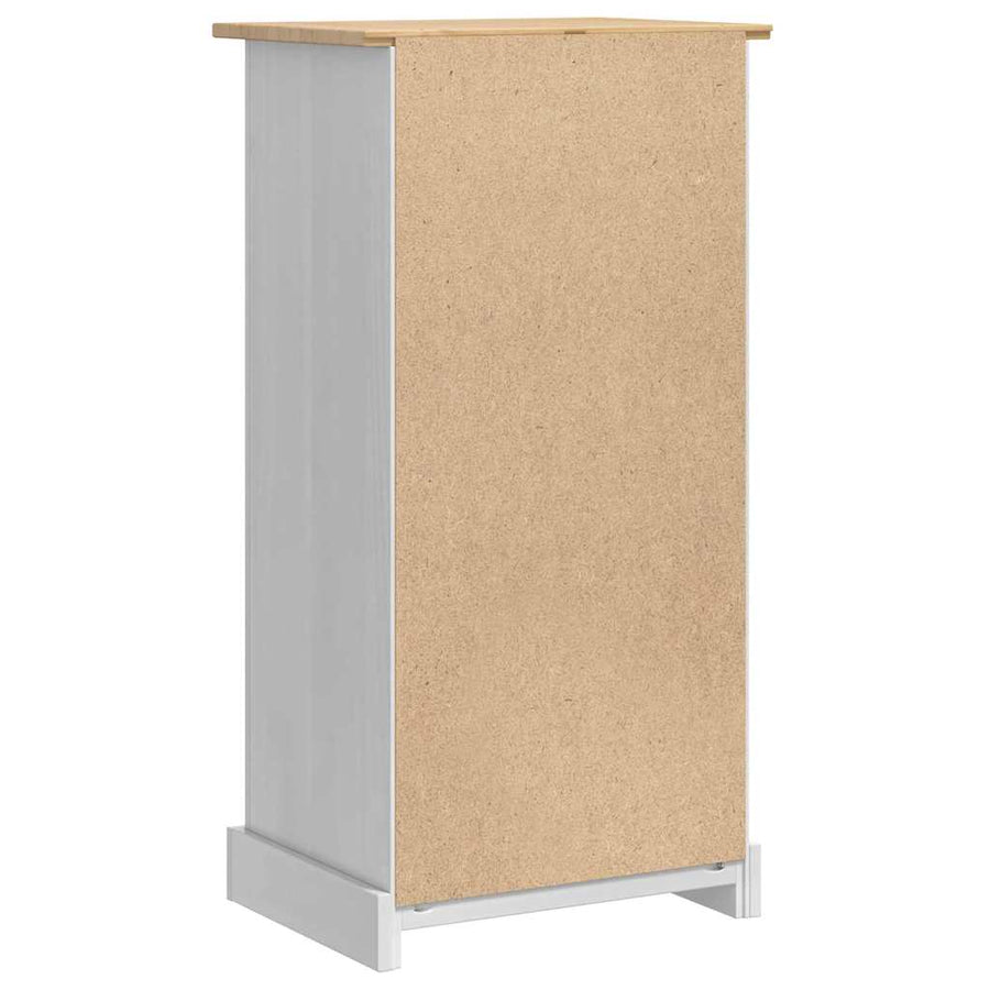 Nachtkastje Met Lade 53 X 39 X 103 Cm Massief Grenenhout