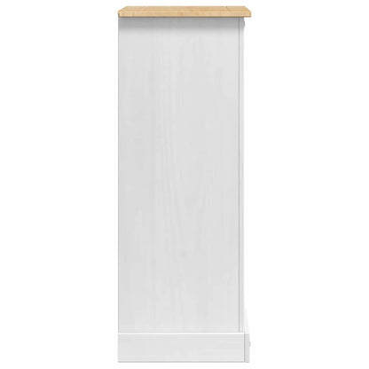 Nachtkastje Met Lade 53 X 39 X 103 Cm Massief Grenenhout