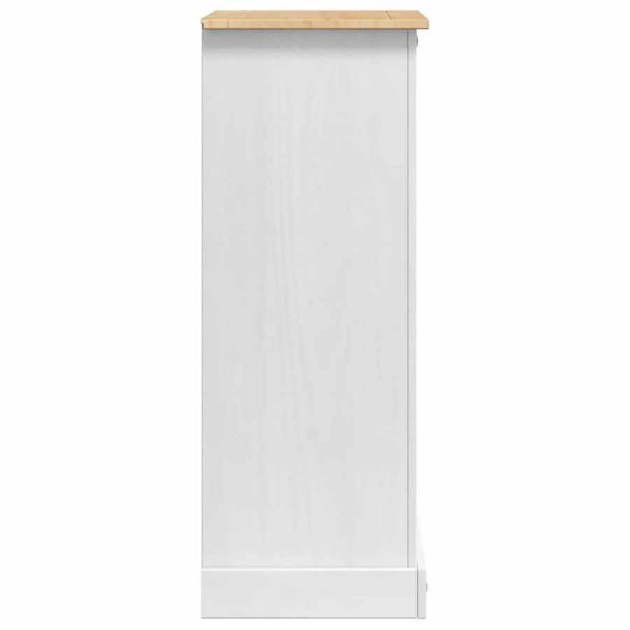Nachtkastje Met Lade 53 X 39 X 103 Cm Massief Grenenhout