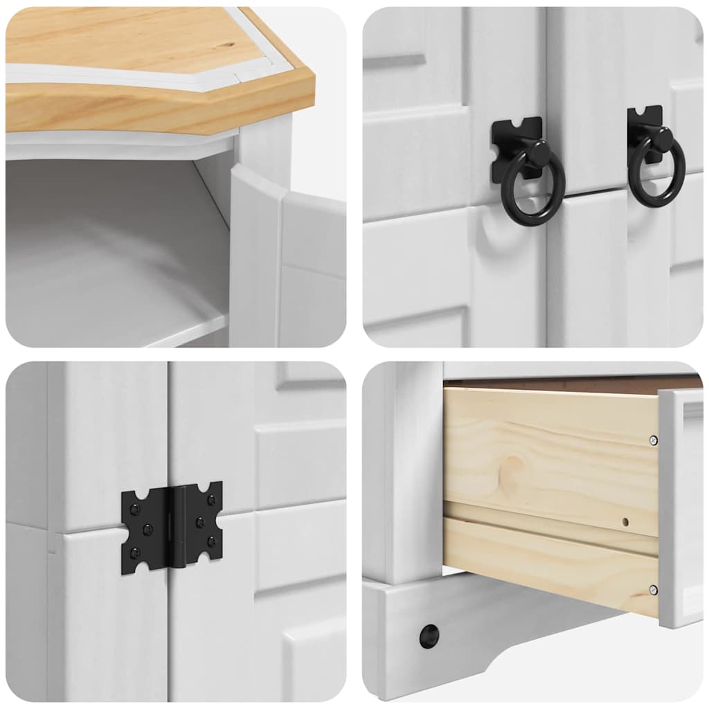 Kledingkast Met Lade 101 X 52 X 170 Cm Massief Grenenhout