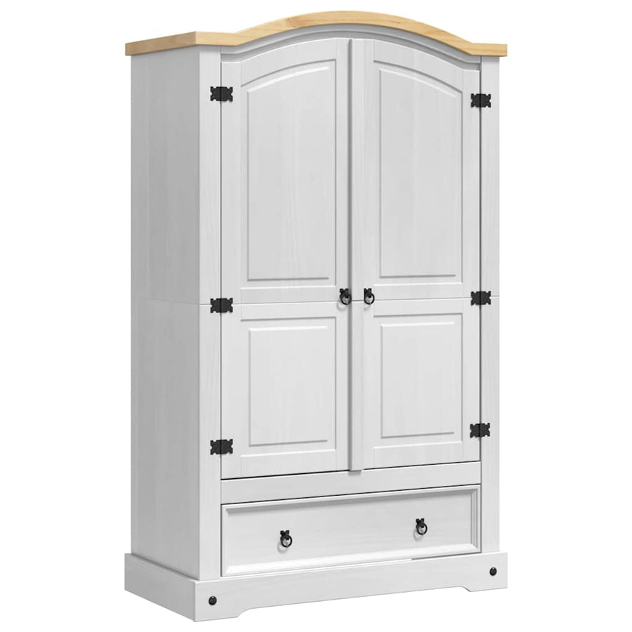 Kledingkast Met Lade 101 X 52 X 170 Cm Massief Grenenhout