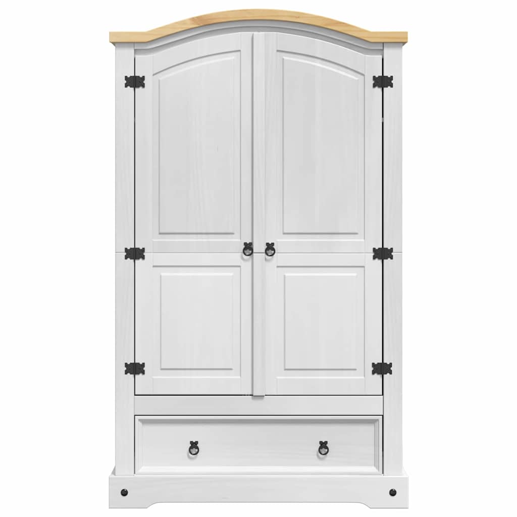 Kledingkast Met Lade 101 X 52 X 170 Cm Massief Grenenhout