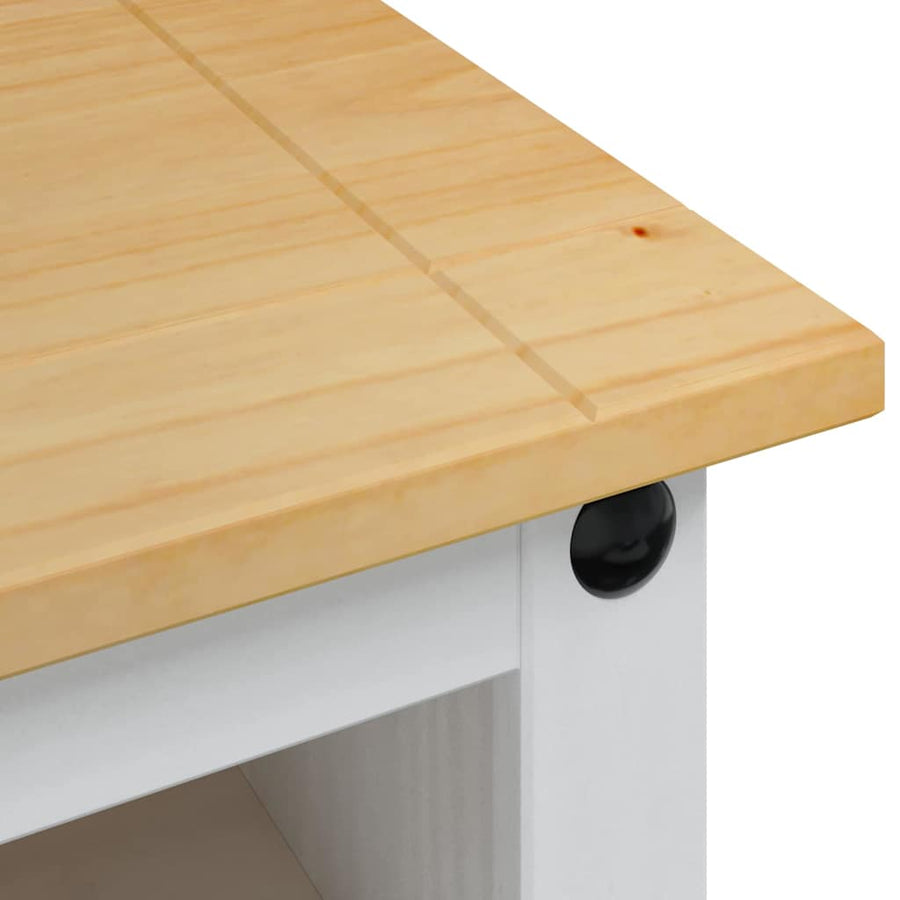 TV-kast Corona Wit 100 x 40 x 52 cm Massief grenenhout