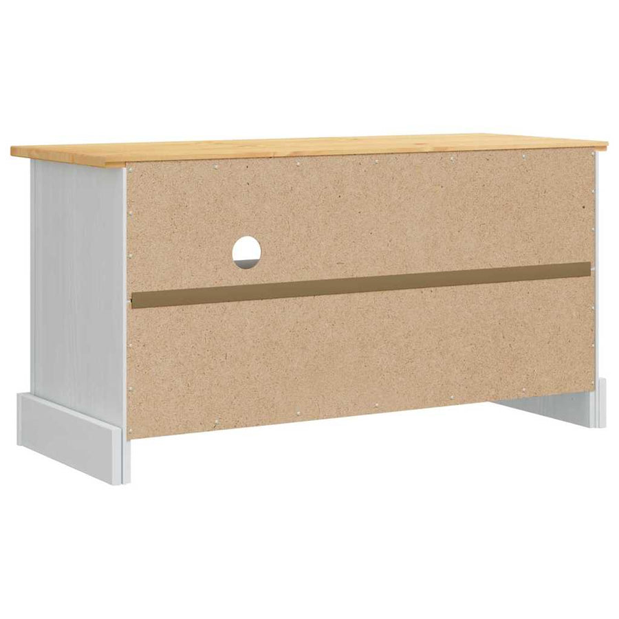 TV-kast Corona Wit 100 x 40 x 52 cm Massief grenenhout