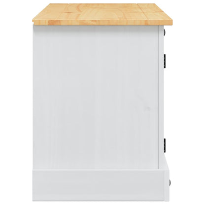 TV-kast Corona Wit 100 x 40 x 52 cm Massief grenenhout