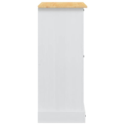 Opbergkisten met lade Wit 92 x 48 x 114 cm Massief Vurenhout