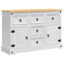 Opbergkisten met lade Wit 112 x 40 x 75 cm Massief grenenhout