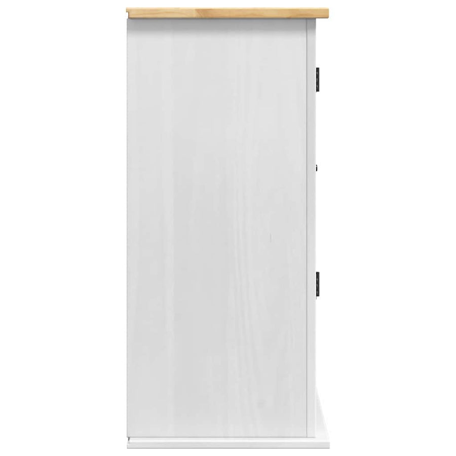Hangkast Corona Wit 70 x 33 x 71,5 cm Massief grenenhout