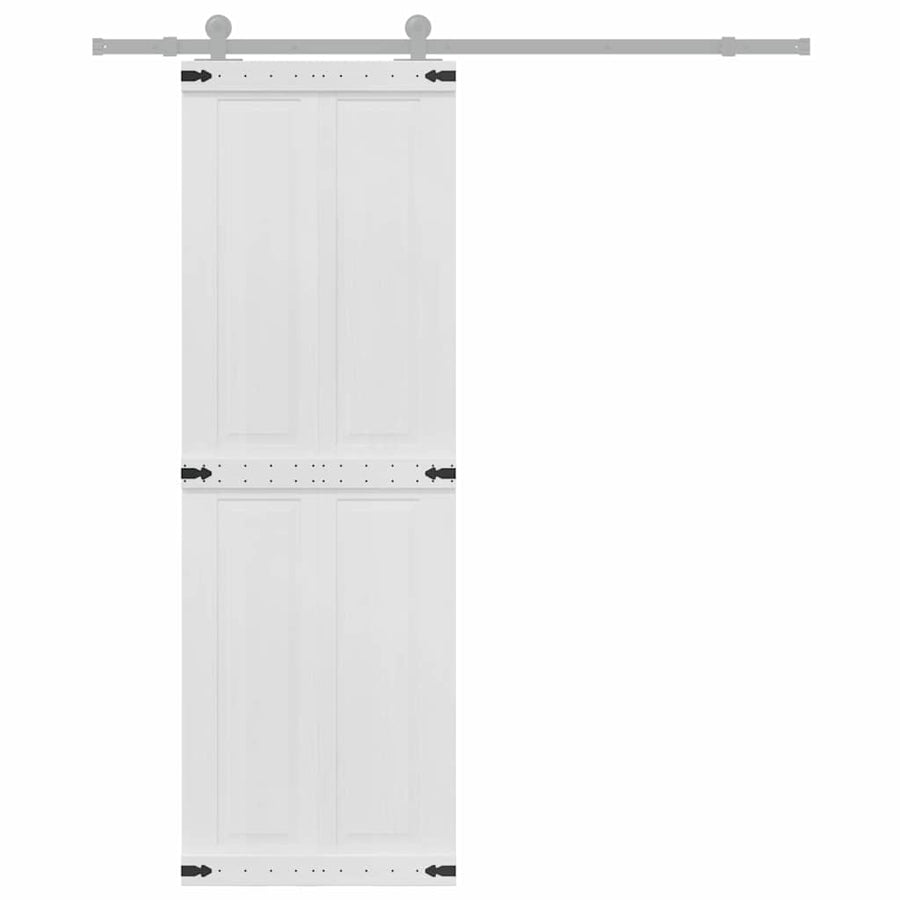 Deur Corona Wit 70 x 210 cm Bewerkt hout
