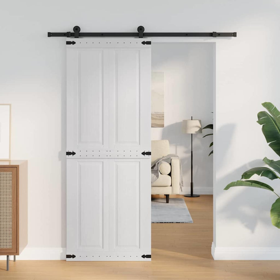 Deur Corona Wit 80 x 210 cm Bewerkt hout