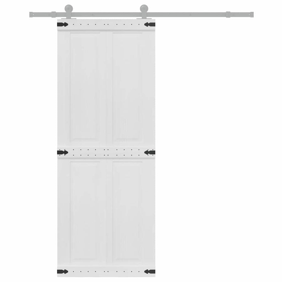 Deur Corona Wit 80 x 210 cm Bewerkt hout
