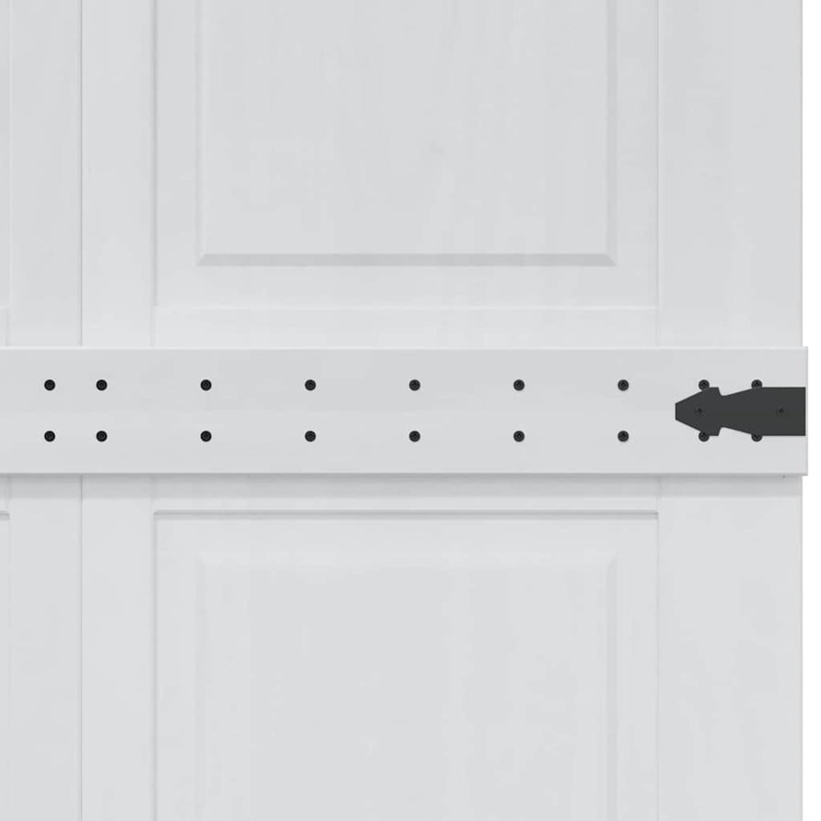 Deur Corona Wit 90 x 210 cm Bewerkt hout