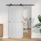 Schuifdeur 90x210 cm wit bewerkt hout