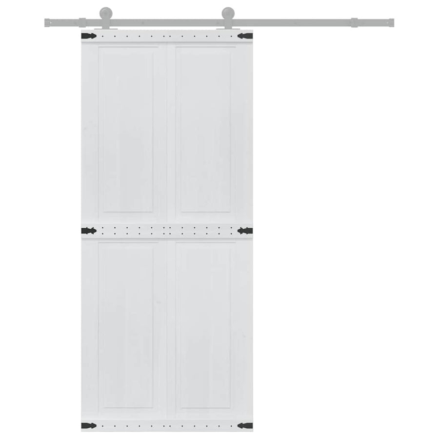 Deur Corona Wit 90 x 210 cm Bewerkt hout