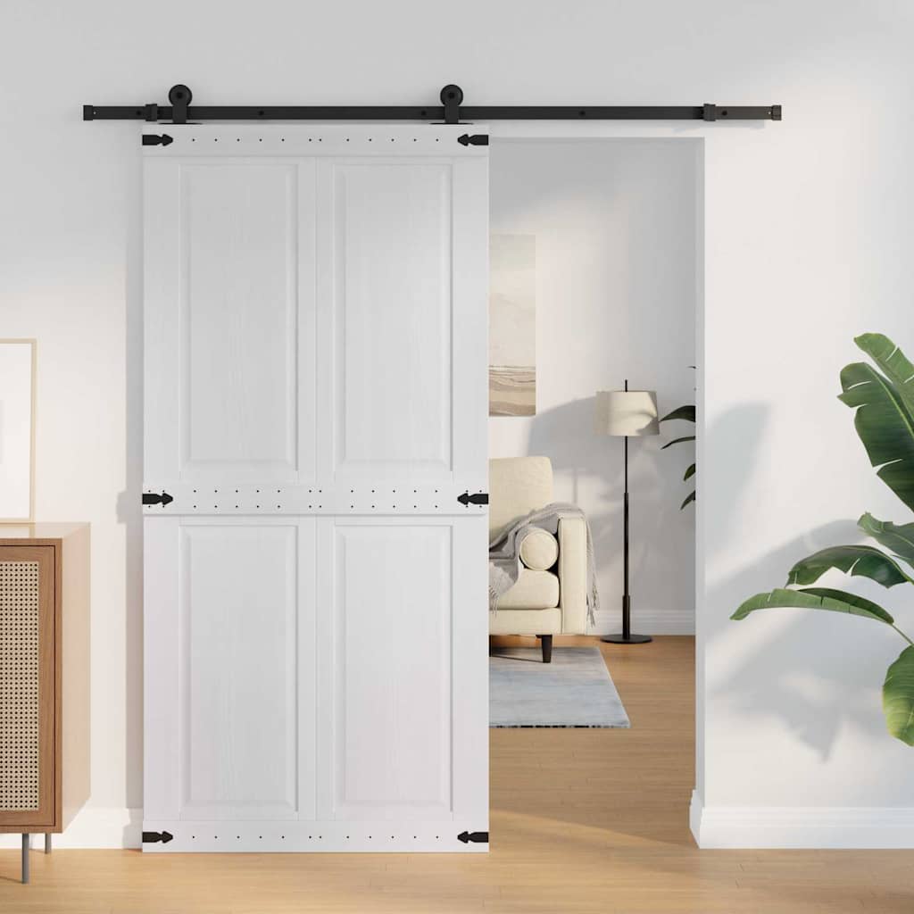 Deur Corona Wit 100 x 210 cm Bewerkt hout