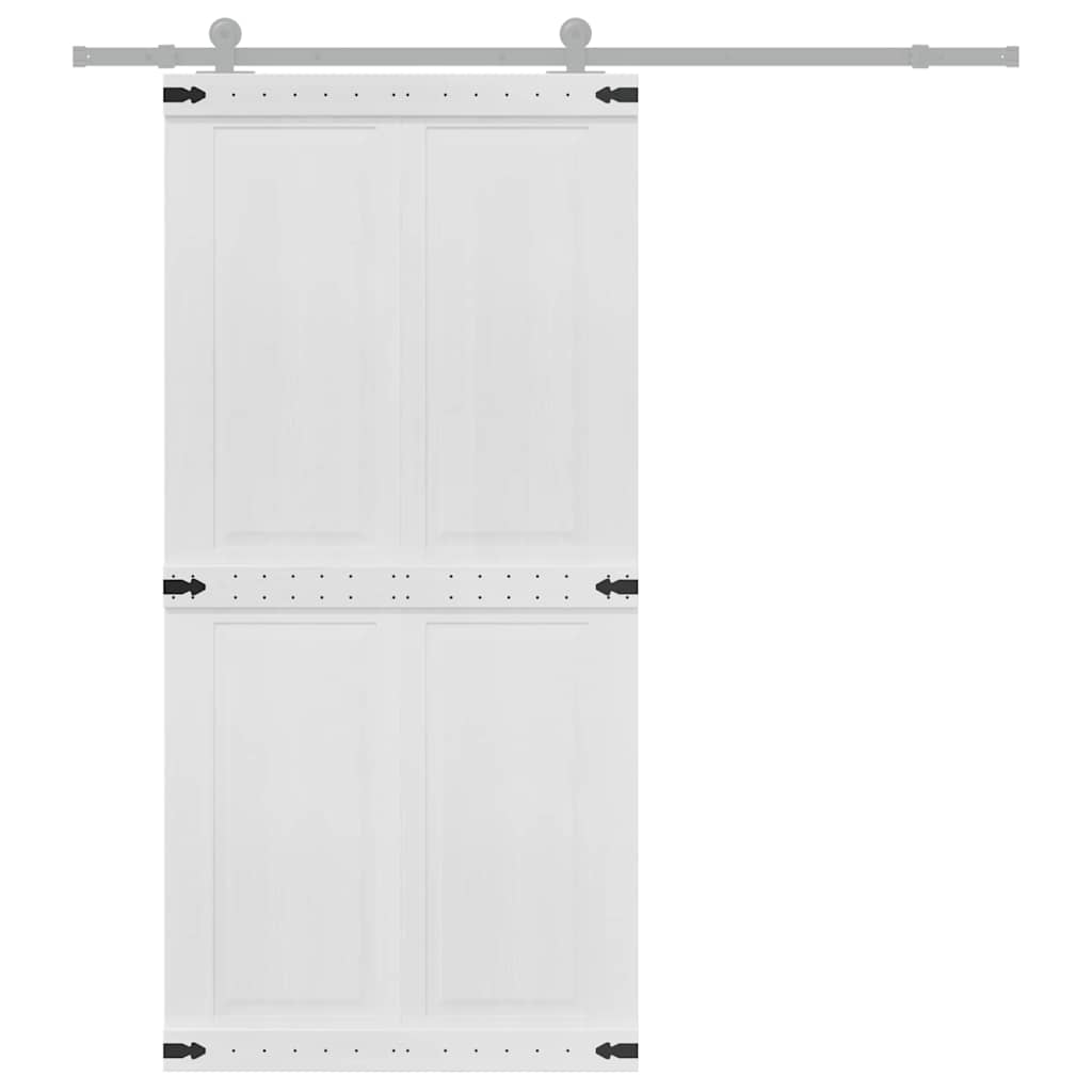 Deur Corona Wit 100 x 210 cm Bewerkt hout