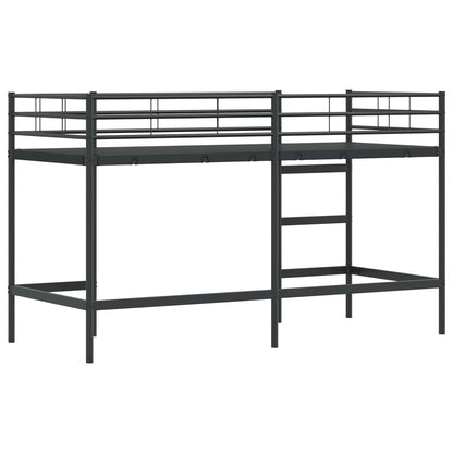 Loftbed Voor Kids 75 x 190 cm Zwart