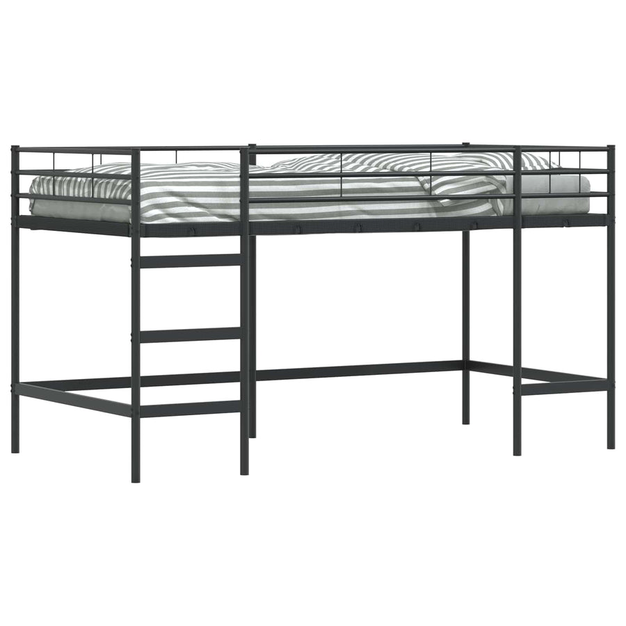 Loftbed Voor Kids 80 x 201 cm Zwart