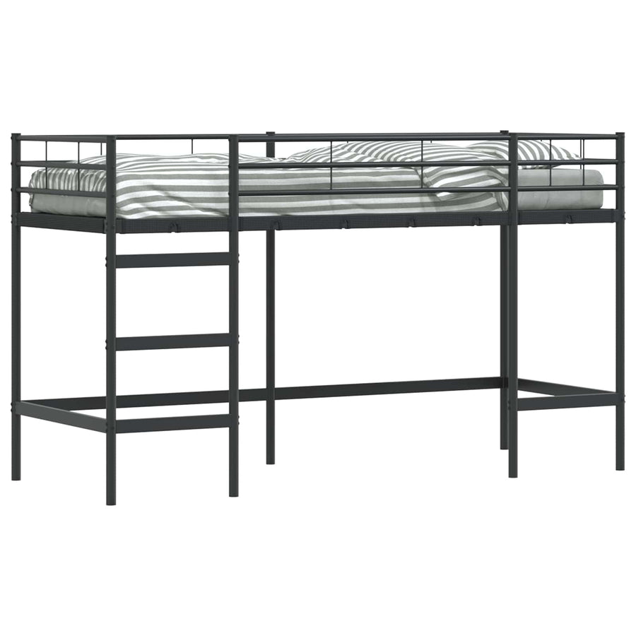 Loftbed Voor Kids 90 x 190 cm Zwart