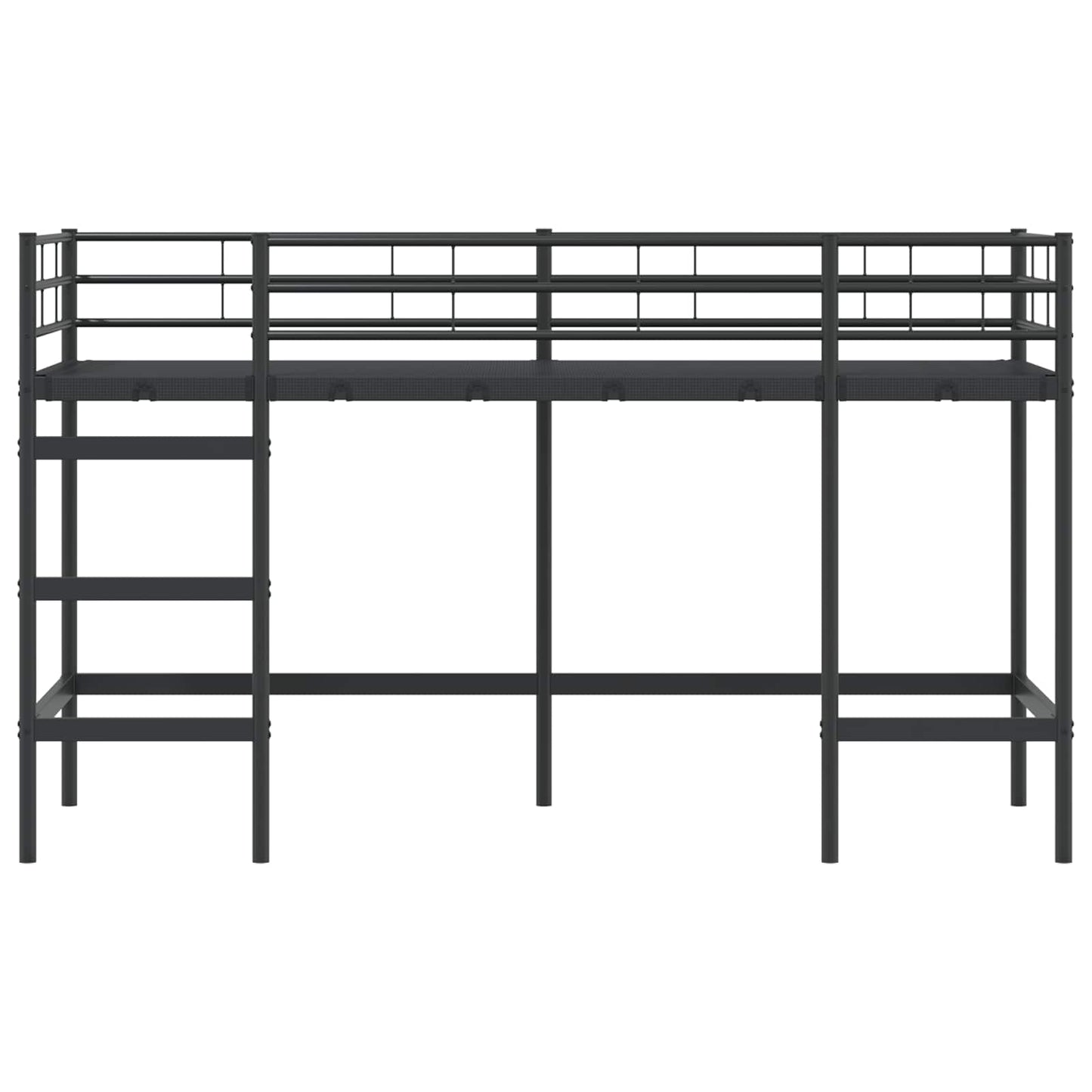 Loftbed Voor Kids 90 x 190 cm Zwart