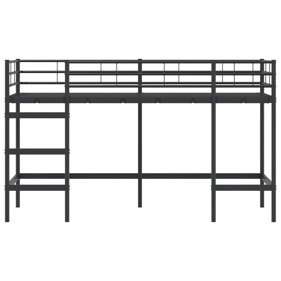 Loftbed Voor Kids 90 x 190 cm Zwart
