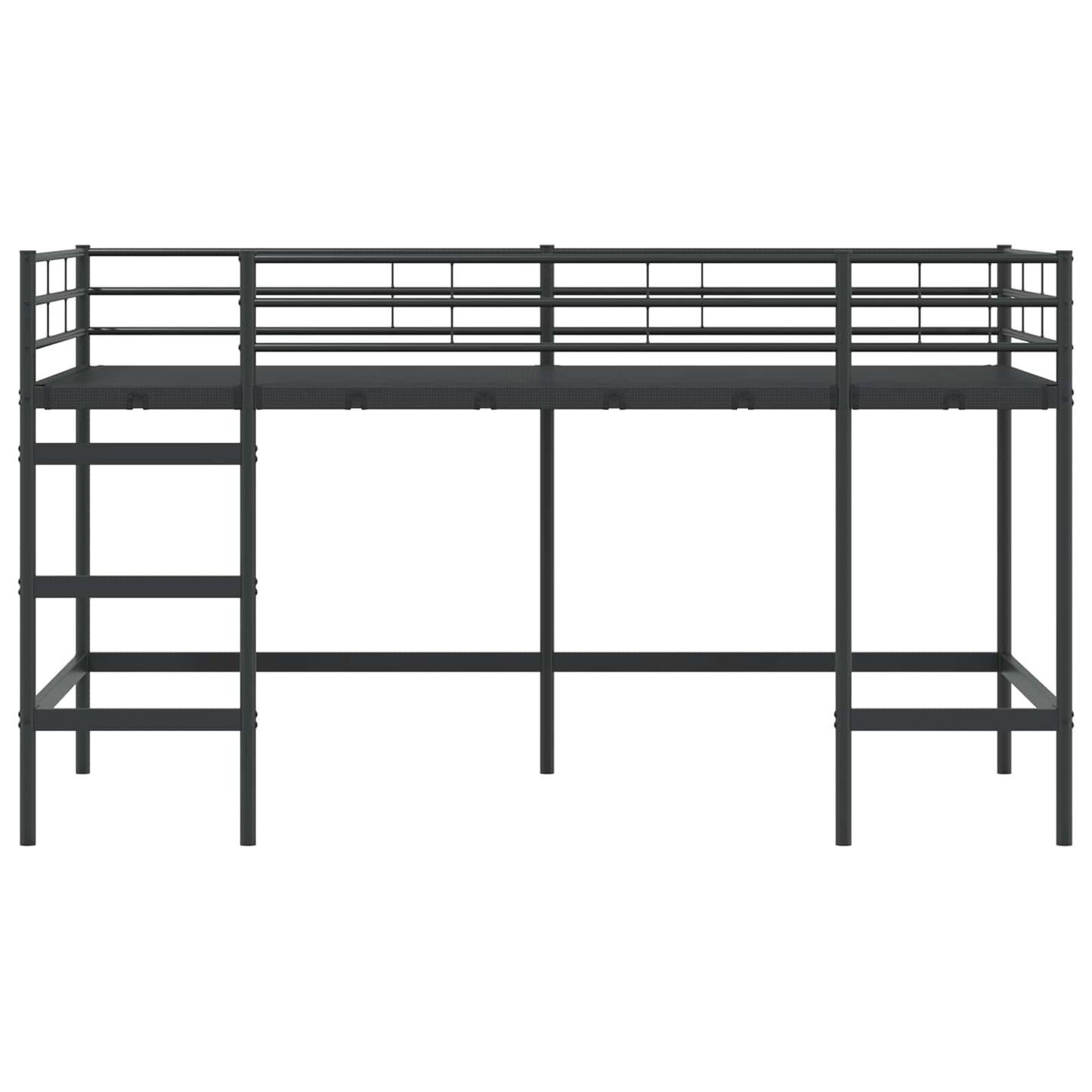 Loftbed Voor Kids 90 x 201 cm Zwart