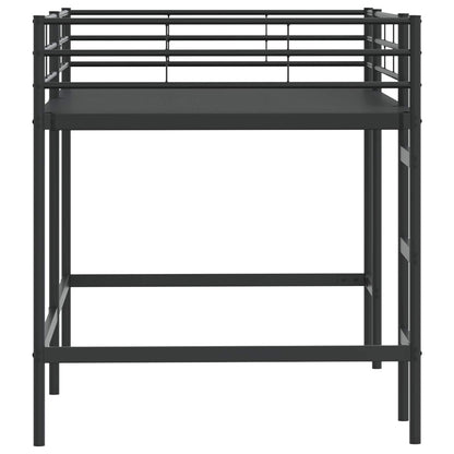 Loftbed Voor Kids 90 x 201 cm Zwart