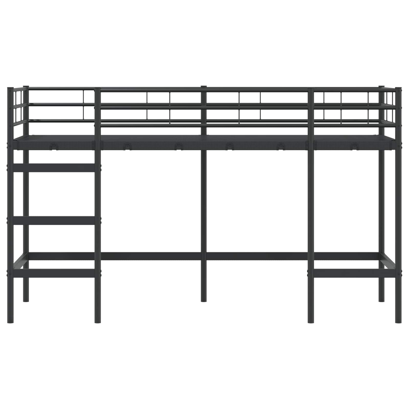 Loftbed Voor Kids 100 x 190 cm Zwart