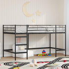 Kids' Loft Bed Black 99.5 x 200 cm Steel