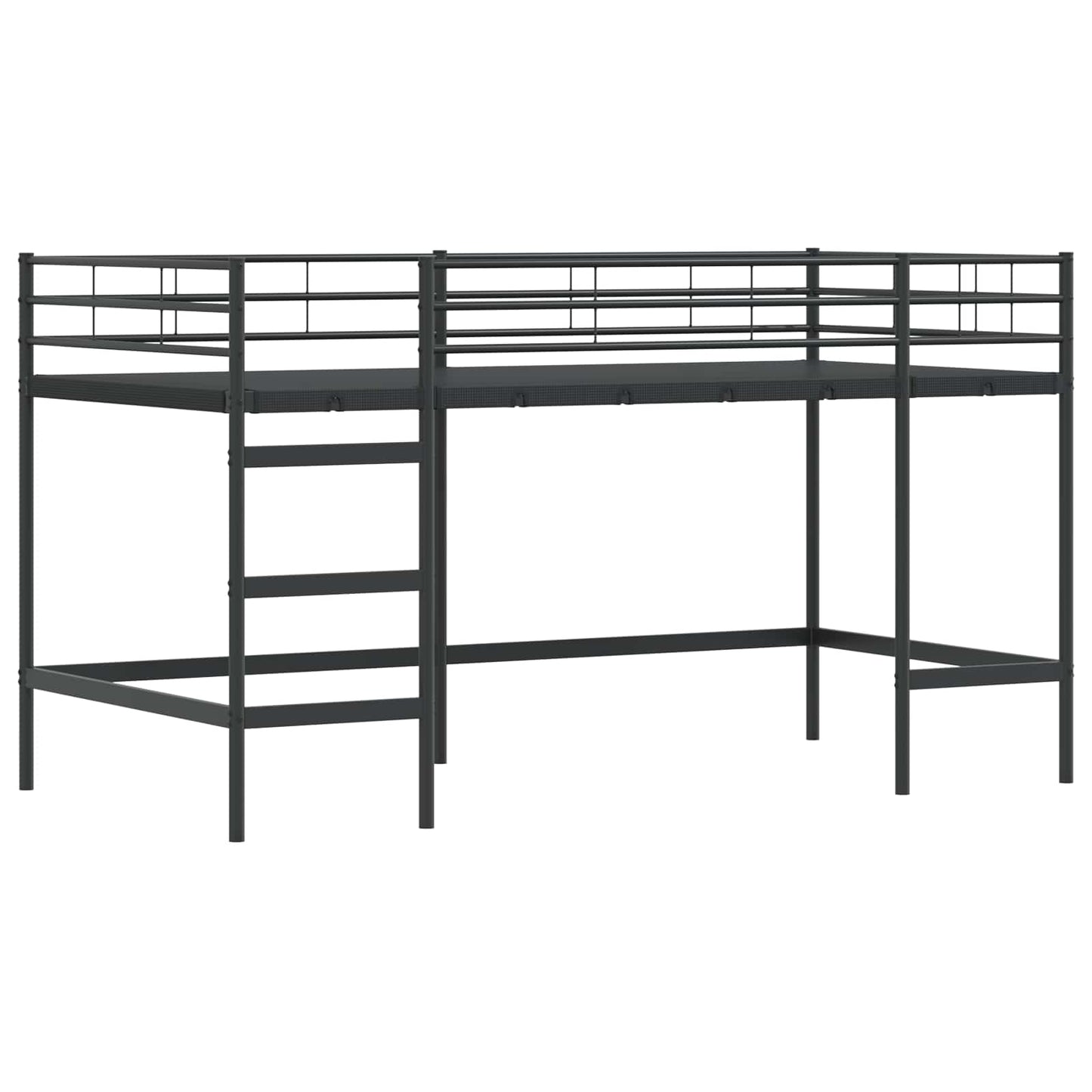 Loftbed Voor Kids 100 x 201 cm Zwart