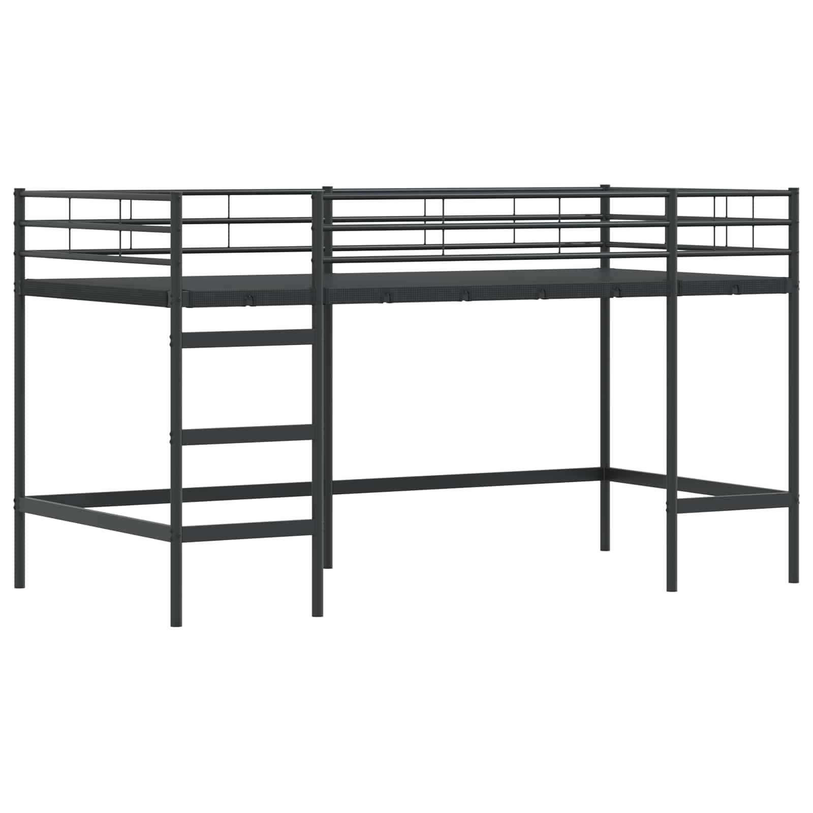 Loftbed Voor Kids 100 x 201 cm Zwart