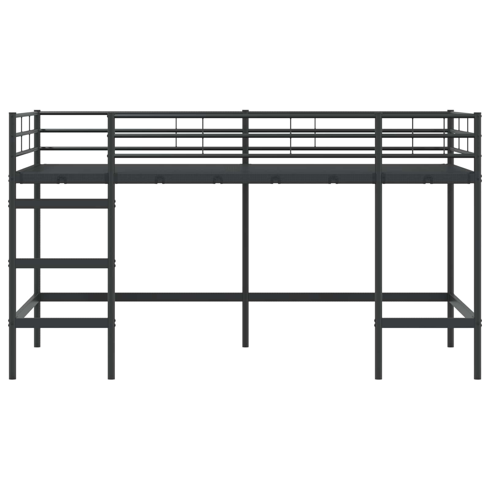 Loftbed Voor Kids 100 x 201 cm Zwart