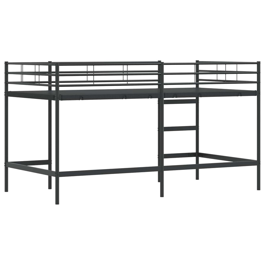 Loftbed Voor Kids 107 x 201 cm Zwart