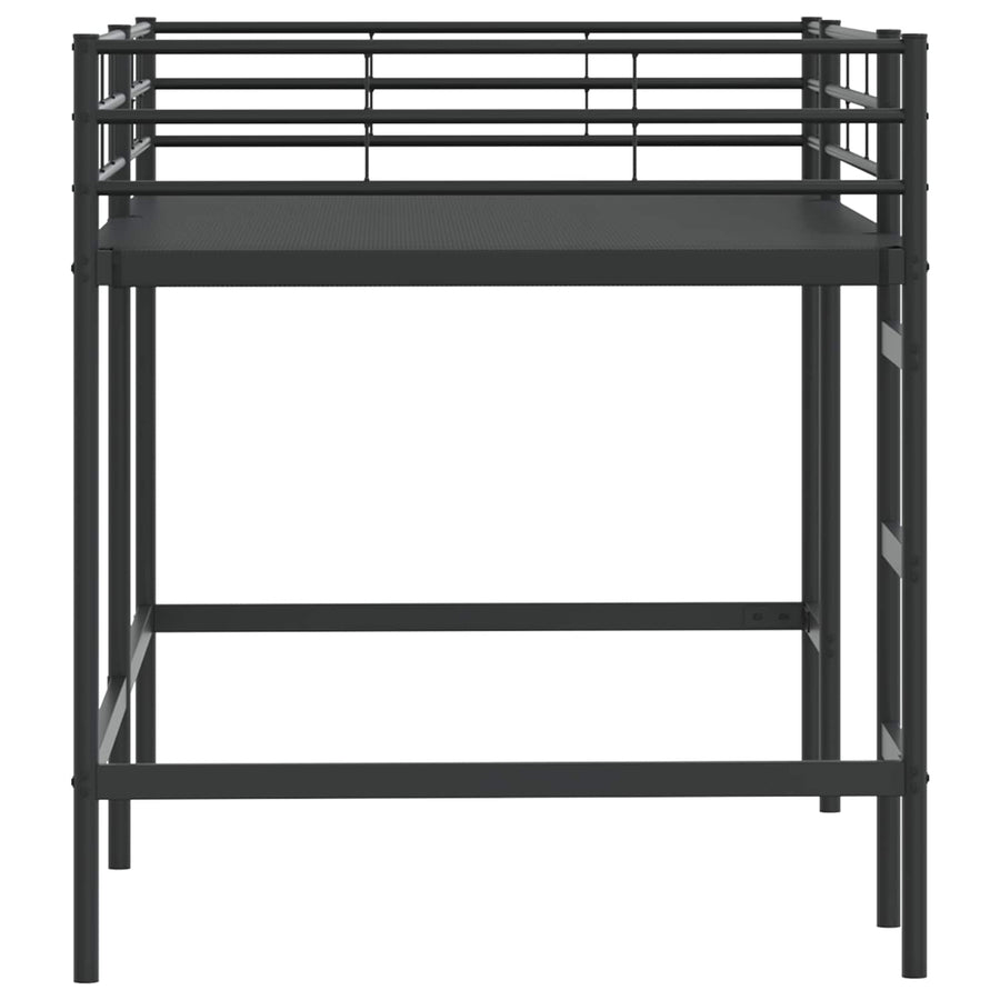 Loftbed Voor Kids 107 x 201 cm Zwart