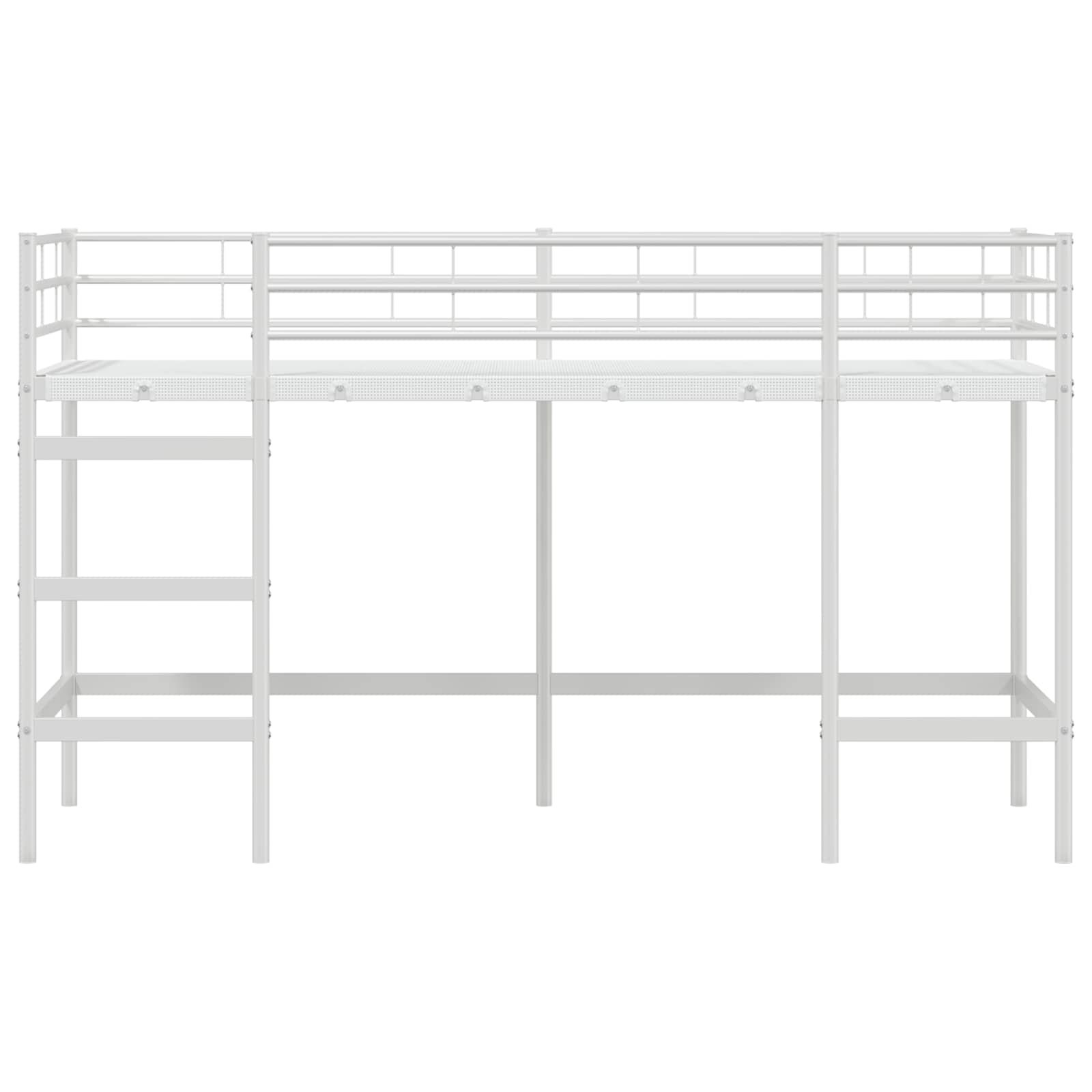 Loftbed Voor Kids 90 x 190 cm Wit