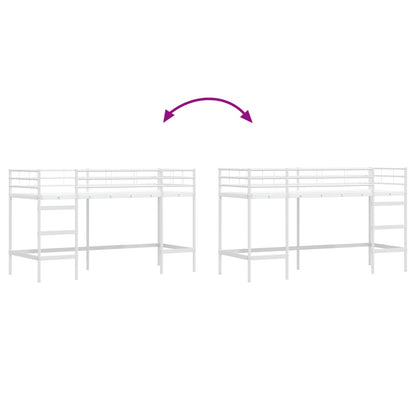 Loftbed Voor Kids 90 x 190 cm Wit
