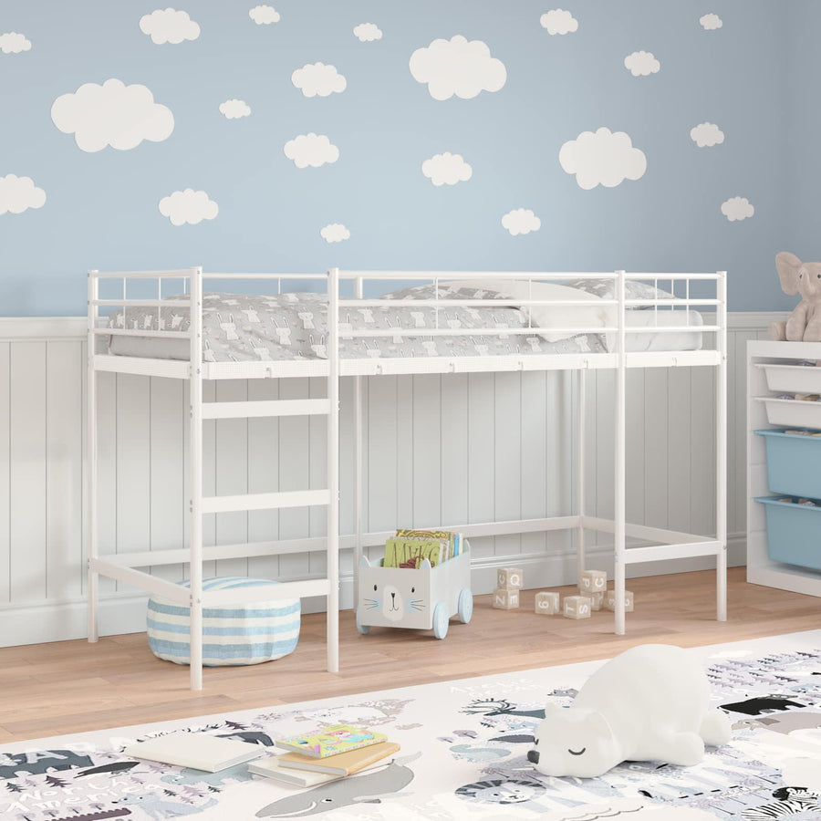 Loftbed Voor Kids 100 x 190 cm Wit