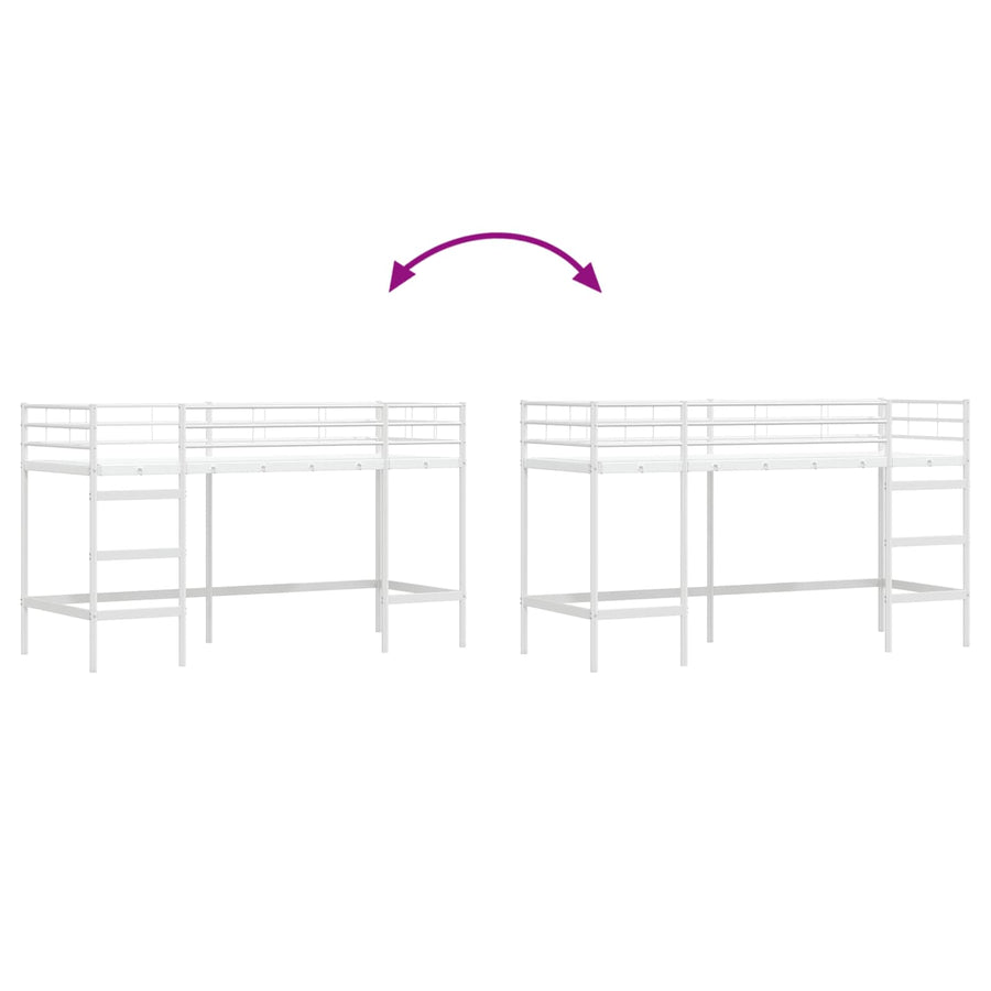 Loftbed Voor Kids 100 x 190 cm Wit