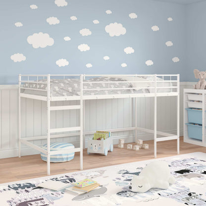 Loftbed Voor Kids 100 x 201 cm Wit