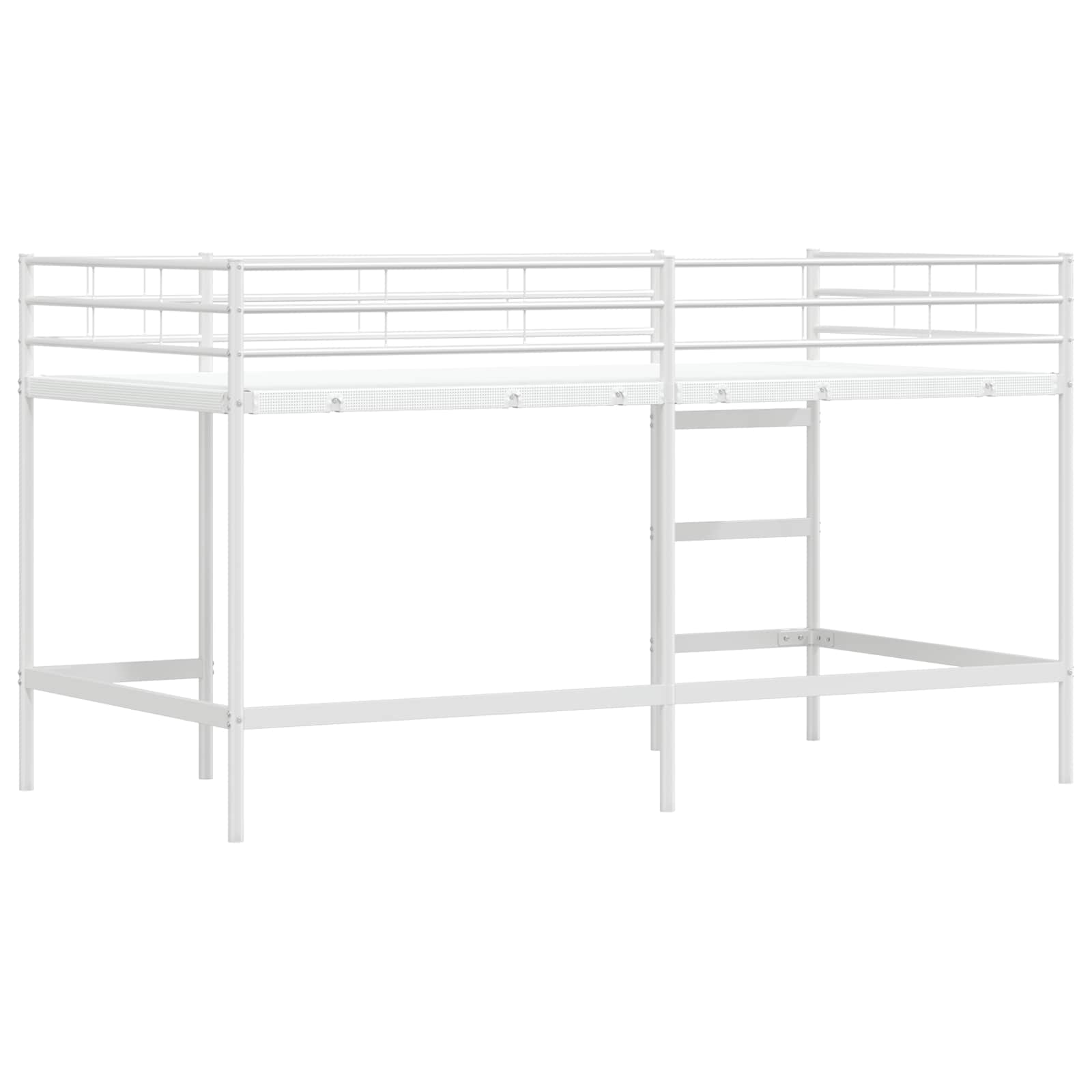 Loftbed Voor Kids 100 x 201 cm Wit