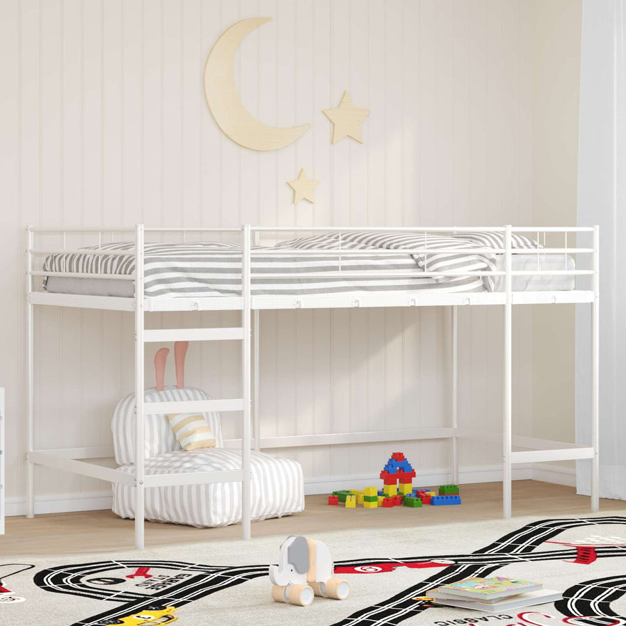 Loftbed Voor Kids 107 x 201 cm Wit