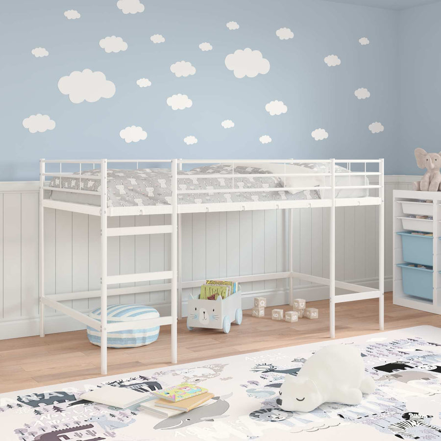 Loftbed Voor Kids 107 x 201 cm Wit