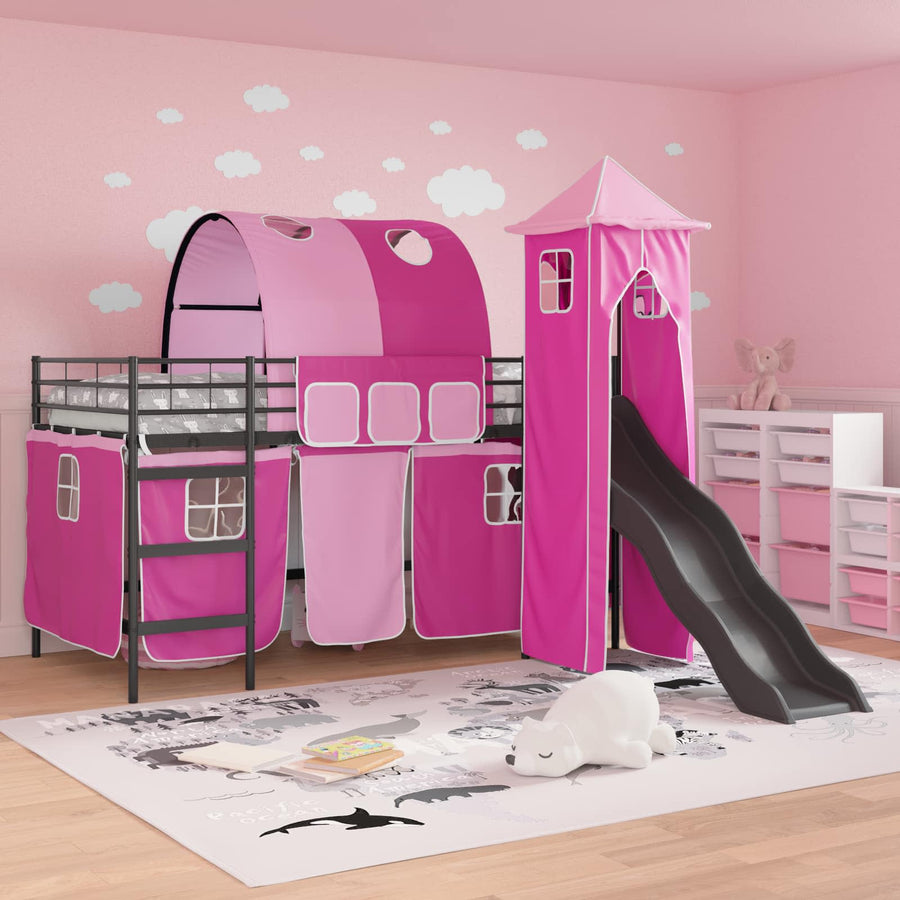 Zwart en Roze 99,5 x 200 cm