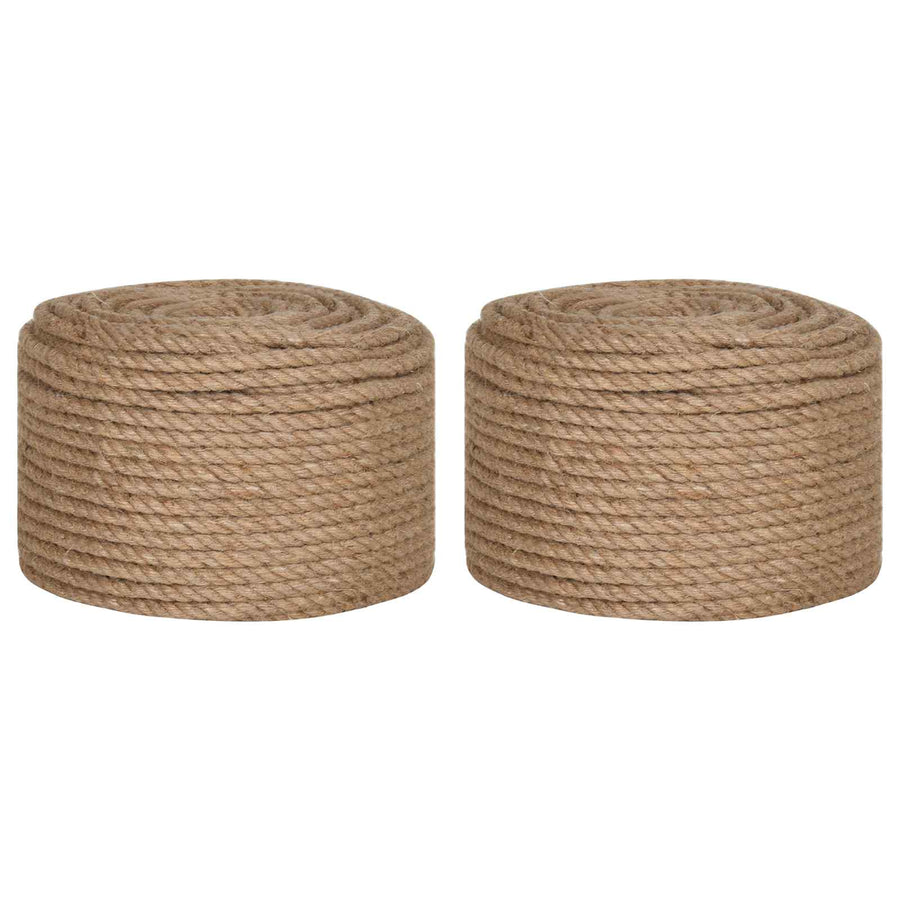 Jute Touw 2 pcs 2 mm 100 m Naturel 100% Tossa jute