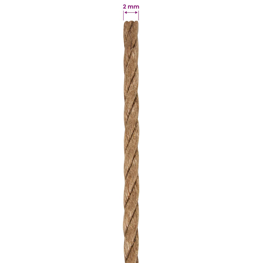 Jute Touw 10 pcs 2 mm Naturel 100% Tossa jute
